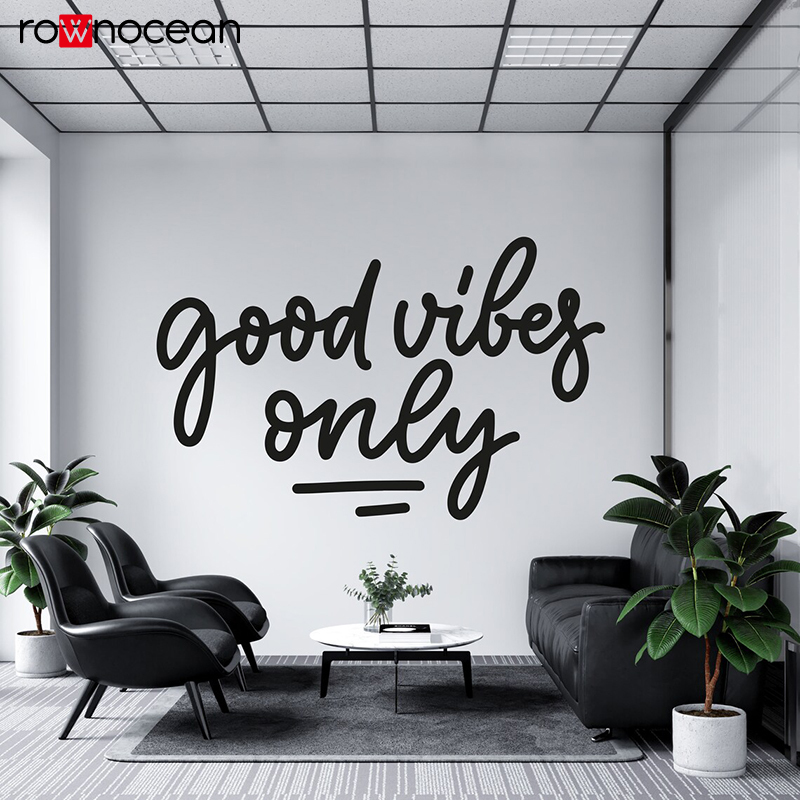 Home Gym Vibes - Good Vibes Wall Decal Gym Rules