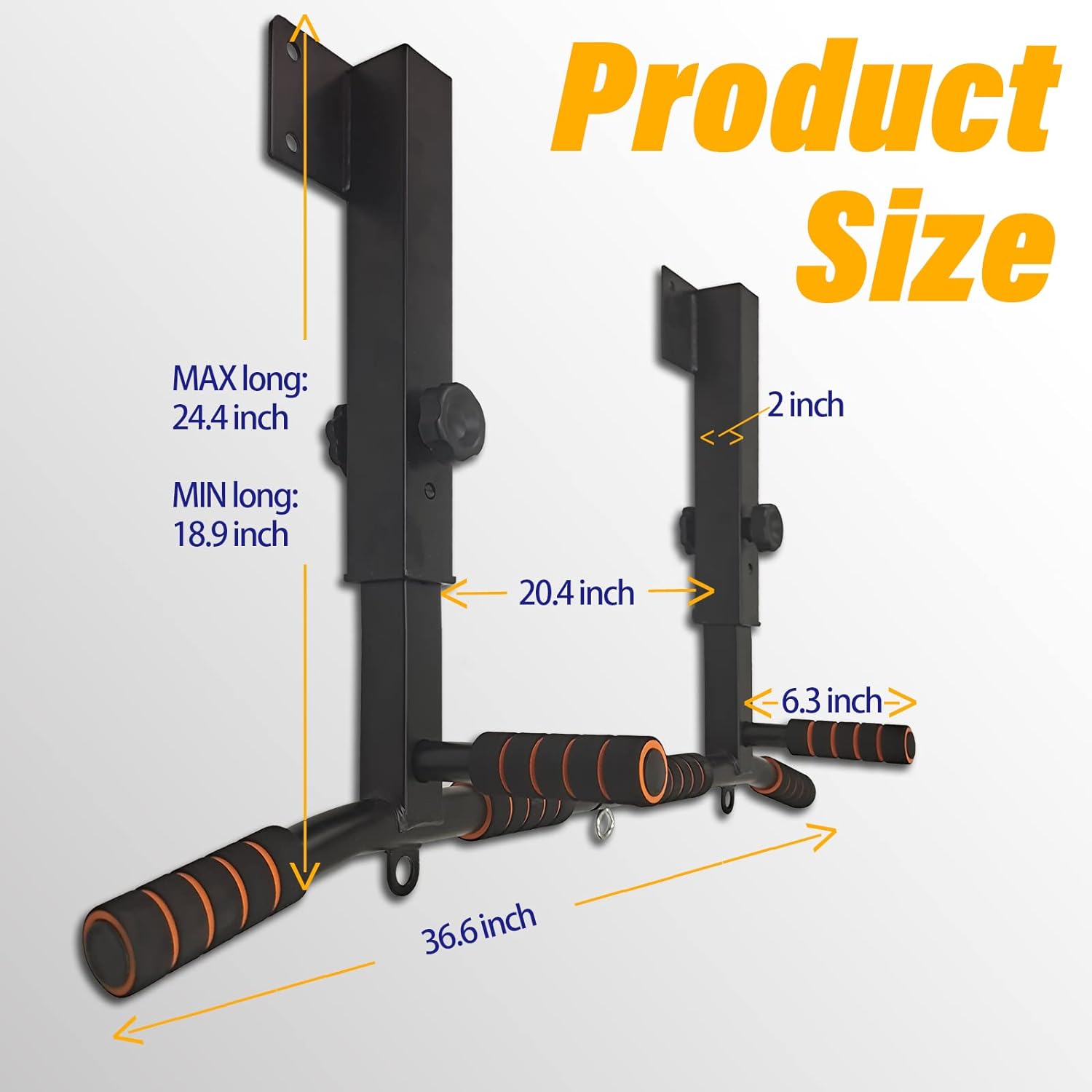 Home Gym Multifunctional - Multifunctional Dip Station Wall Mounted Pull-up