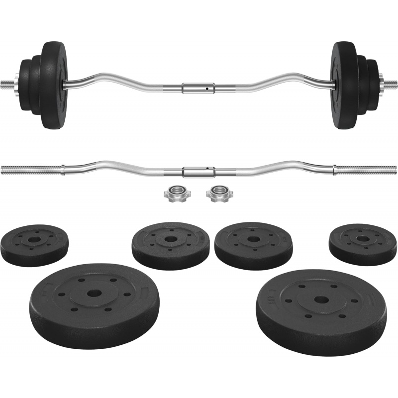 Barbell Set - Curl Bar & Weigh - đánh giá và giá Barbell Curl Bar