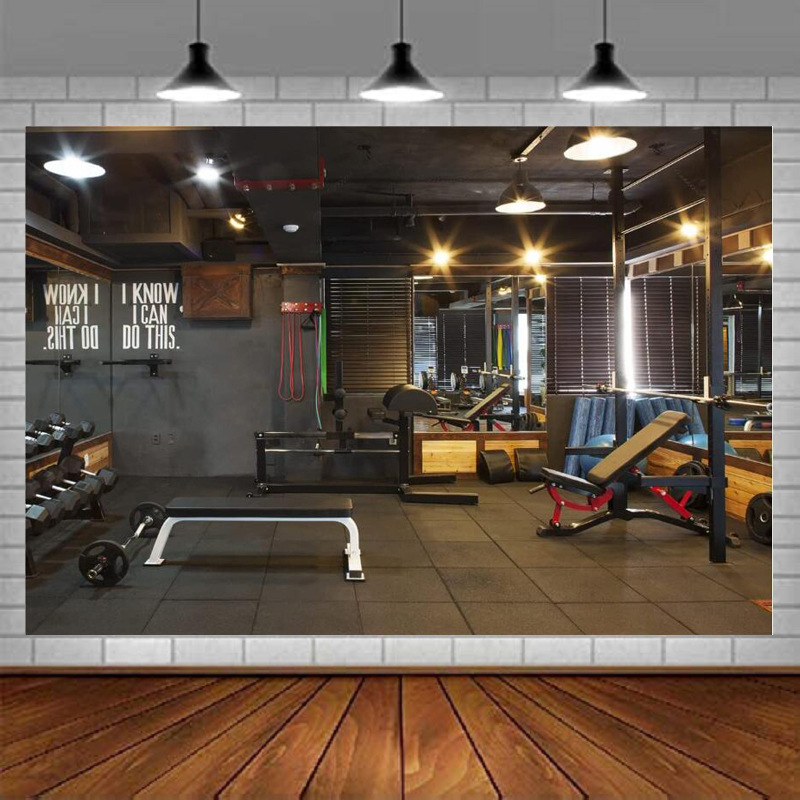 Gym Photography Backdrop Fitne - đánh giá và giá Home Gym Video