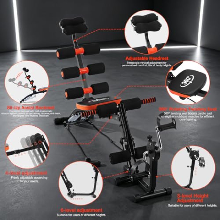 Abdominal Workout Bench Adjust - đánh giá và giá Home Gym Leg Machine