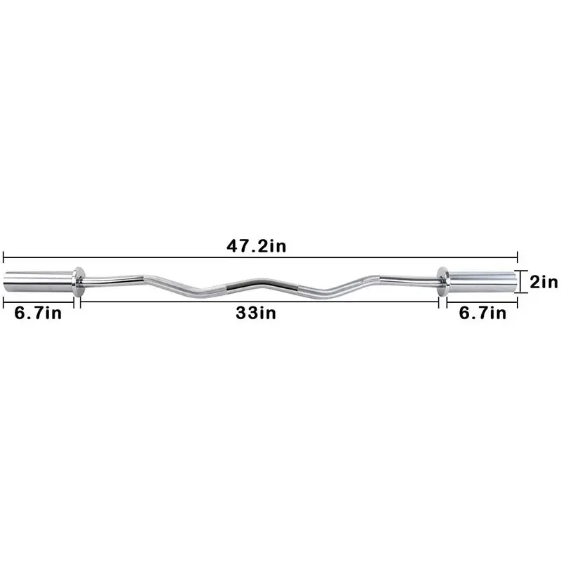 New Product Fitness Steel Curv - đánh giá và giá Barbell Curl Bar