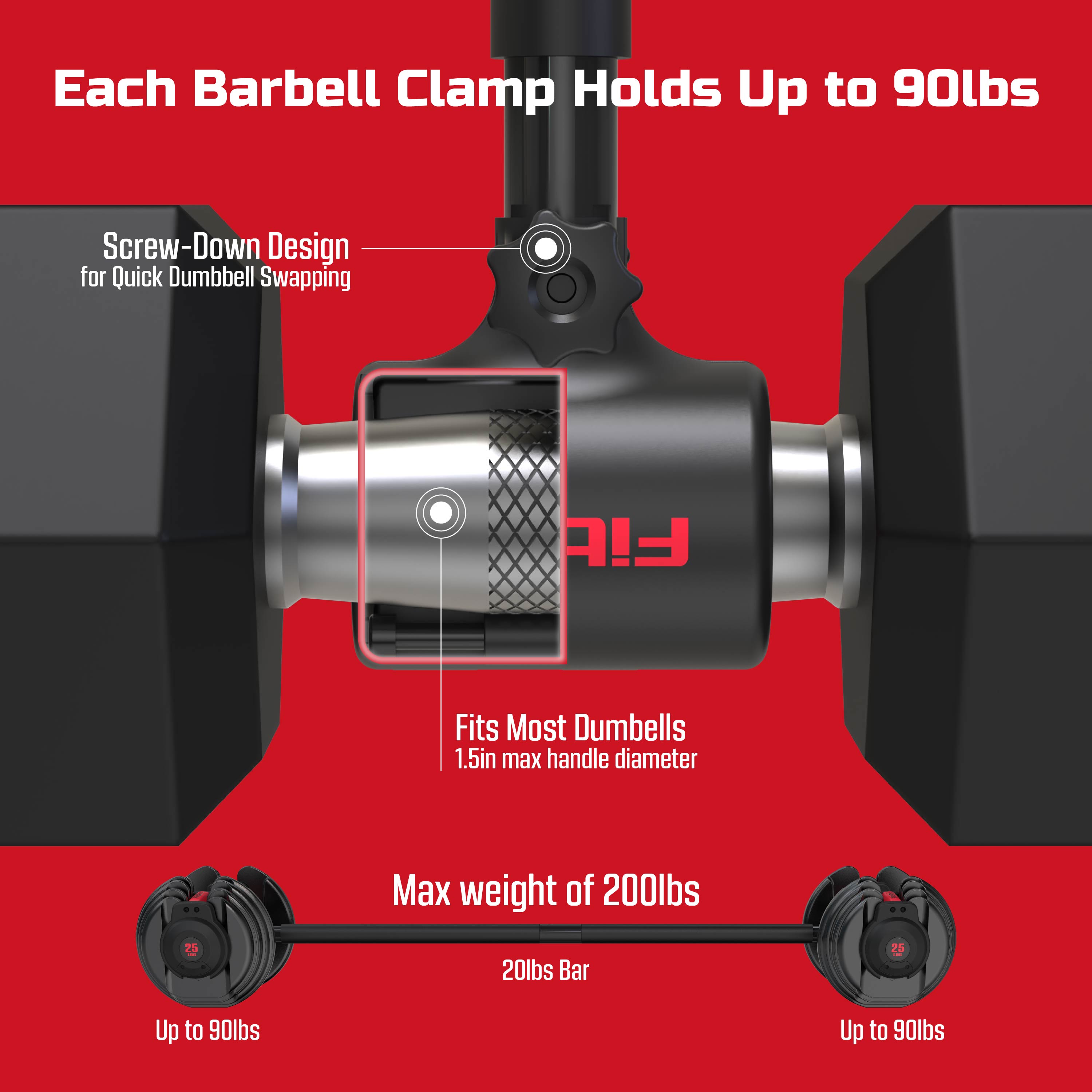Dumbbell to Barbell Converter  - đánh giá và giá Barbell Curl Bar